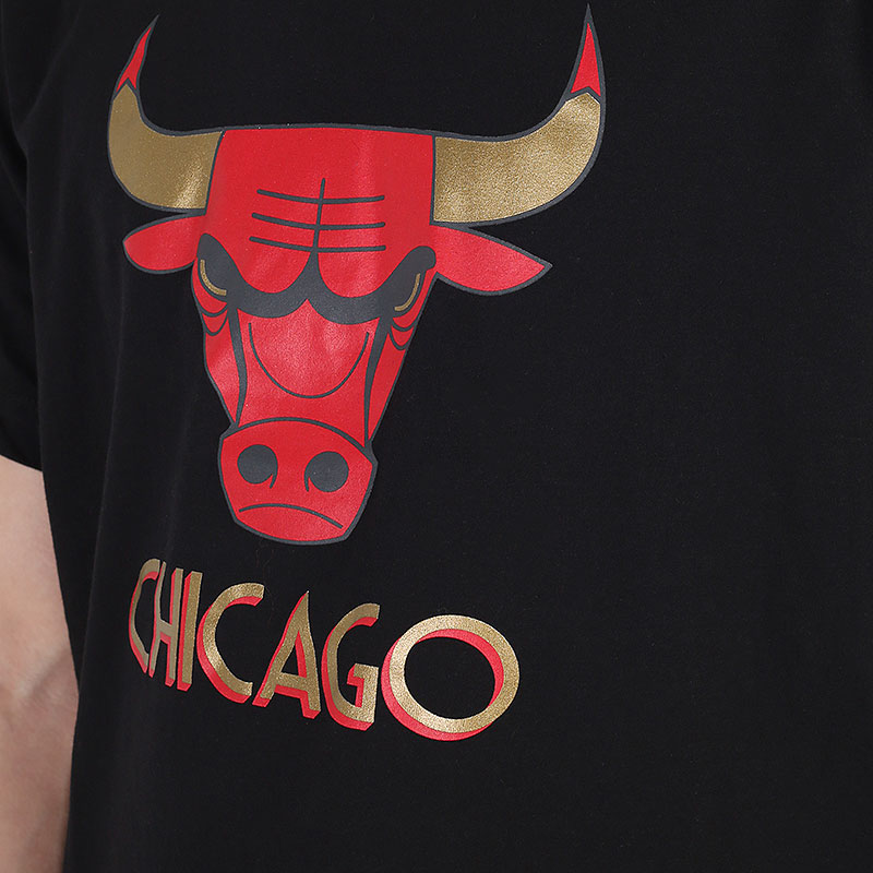 мужская черная футболка Nike NBA Dri-FIT Chicago Bulls Logo Tee CT9440-010 - цена, описание, фото 2